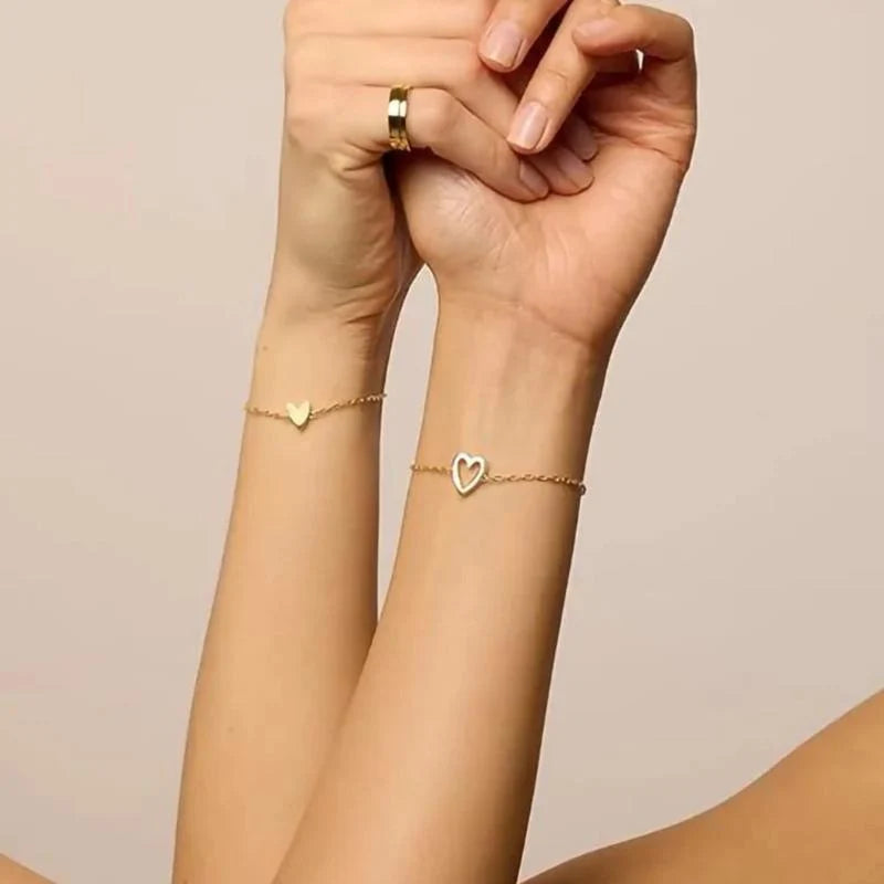 Matching Hearts Bracelet